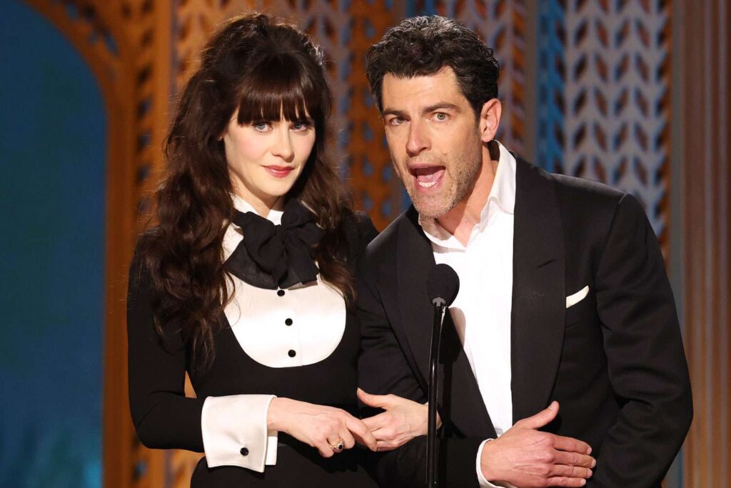 Zooey Ditanel, Max Greenfield right Shade in Lamorne Morris and 'New Girl' meeting